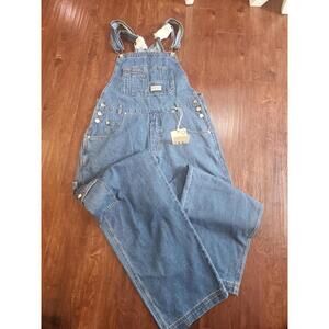 Lana Roux 90s Retro Revolt Style Utility Denim Multi Pocket Jean Overalls XL